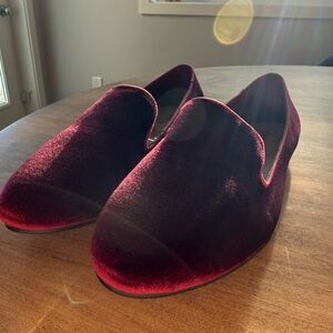 Torrid Elegant Velvet Loafers in Rich Burgundy
